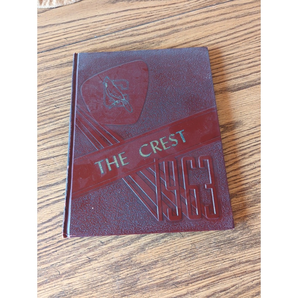 1963 The Crest Hunter-Tannersville New York Yearbook Vintage Hardcover